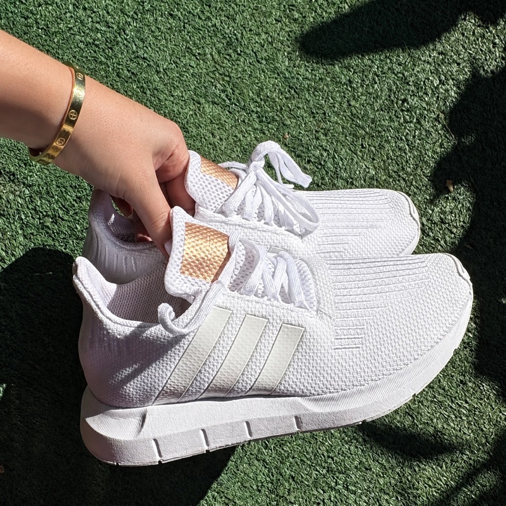 adidas Women's White Knit Sneakers